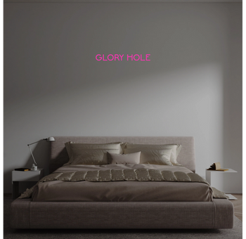 Custom text: GLORY HOLE