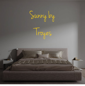 Custom text: Sunny by 
Troyes
