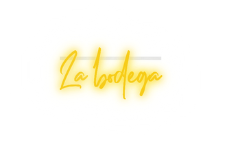 Custom text: La bodega