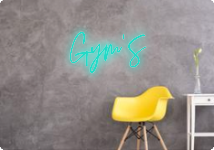 Custom text: Gym