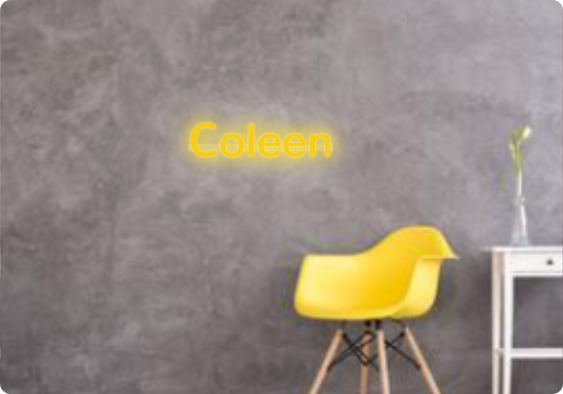 Custom text: Coleen