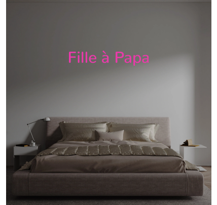 Custom text: Fille à Papa