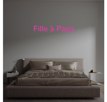 Custom text: Fille à Papa
