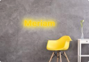 Custom text: Meriam