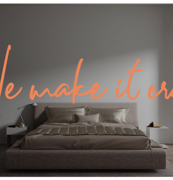 Custom text: We make it craft