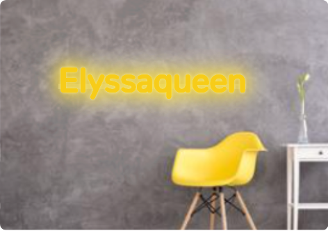Custom text: Elyssaqueen