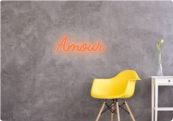 Custom text: Amour