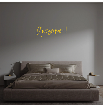 Custom text: Awesome !