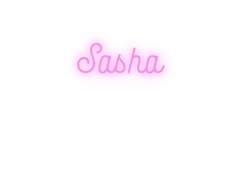 Custom text: Sasha