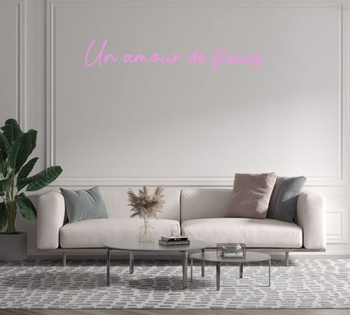Custom text: Un amour de fleurs
