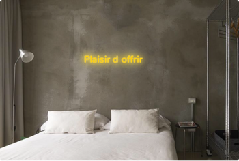 Custom text: Plaisir d offrir