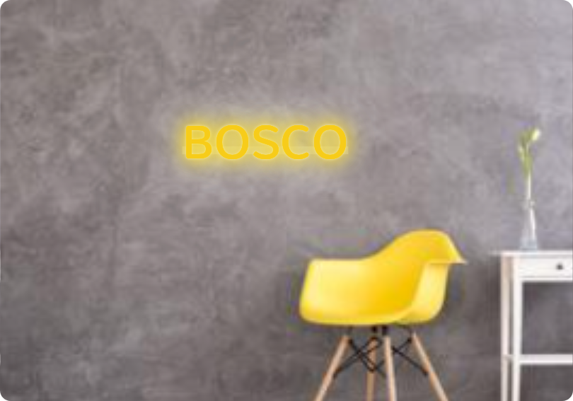 Custom text: BOSCO
