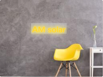 Custom text: AM solar