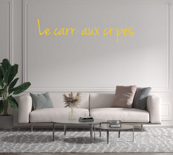 Custom text: Le carré aux crêpes
