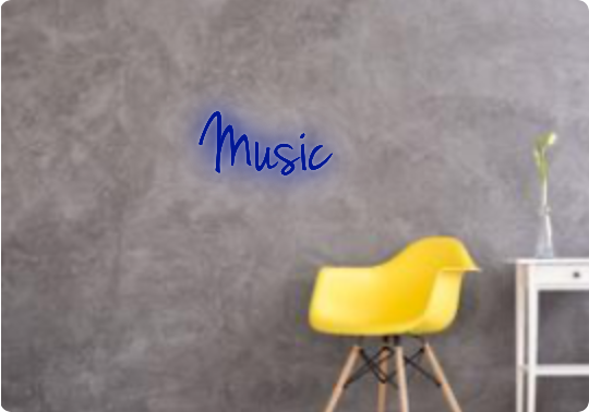 Custom text: Music