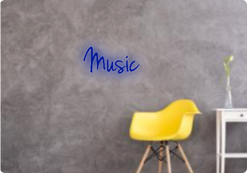 Custom text: Music