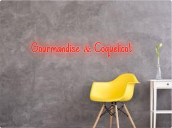 Custom text: Gourmandise & Coquelicot