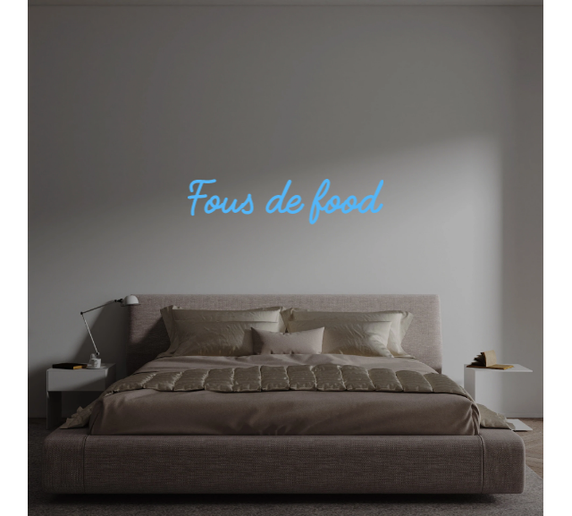 Custom text: Fous de food