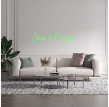 Custom text: Jade et Margot