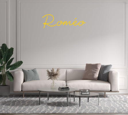 Custom text: Roméo