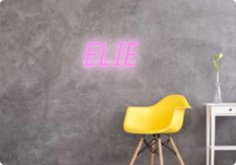 Custom text: ELIE