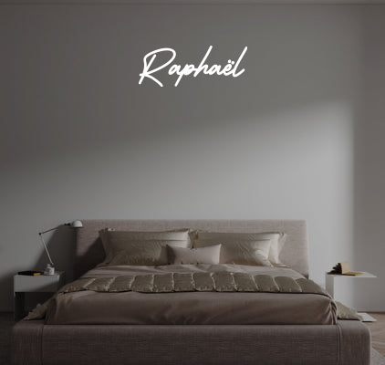 Custom text: Raphaël