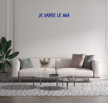 Custom text: Je danse le mia