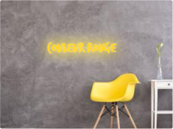 Custom text: couleur rouge