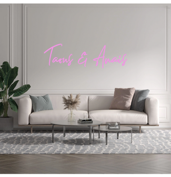 Custom text: Taous & Anais