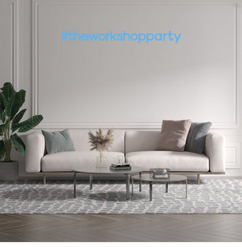 Custom text: #theworkshopparty