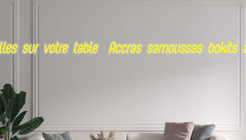 Custom text: Les antilles sur votre table  Accras samoussas bokits agoulous