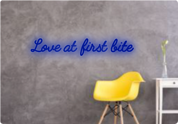Custom text: Love at first bite