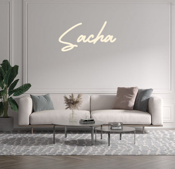 Custom text: Sacha