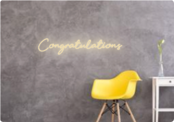 Custom text: Congratulations