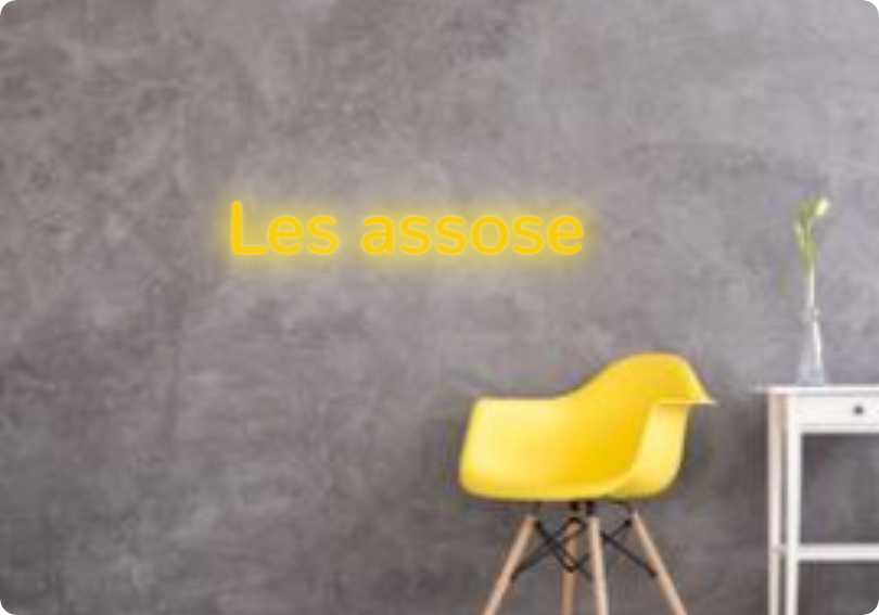 Custom text: Les assose