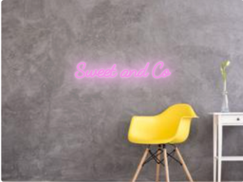 Custom text: Sweet and Co