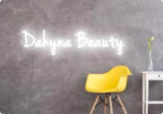 Custom text: Dahyna Beauty