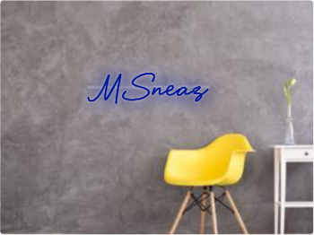 Custom text: MSneaz