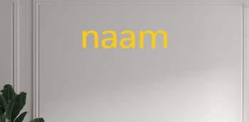 Custom text: naam