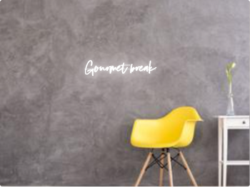Custom text: Gourmet break