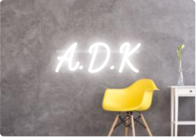 Custom text: A.D.K