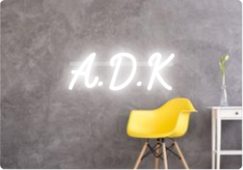 Custom text: A.D.K