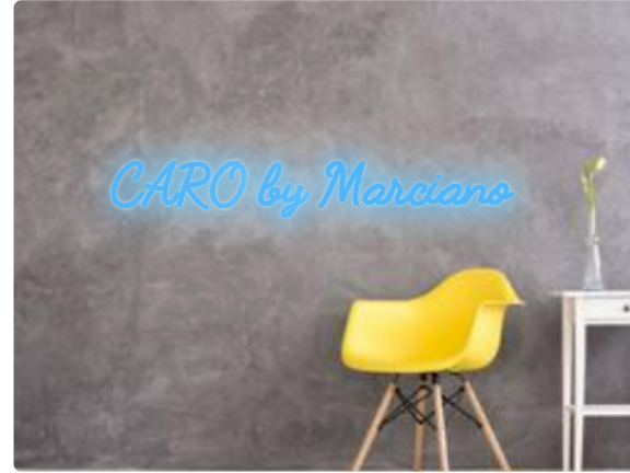 Custom text: CARO by Marciano