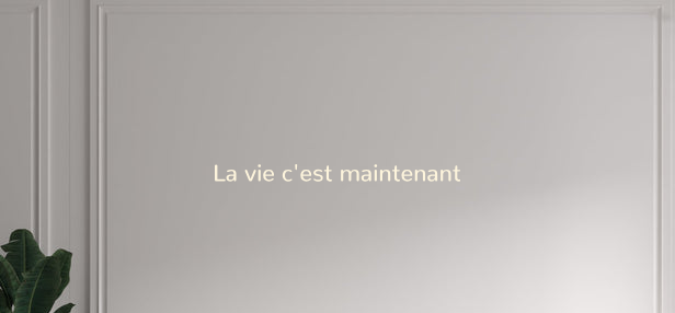 Custom text: La vie c