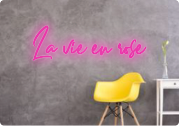 Custom text: La vie en rose