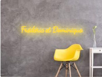 Custom text: Frédéric et Dominique