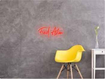 Custom text: Fred Aston