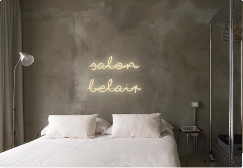 Custom text: salon
belair