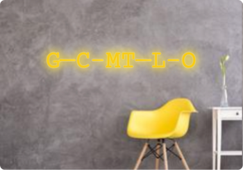 Custom text: G—C–MT—L–O