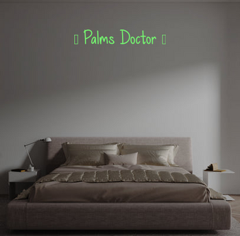 Custom text: 🌴 Palms Doctor 🌴